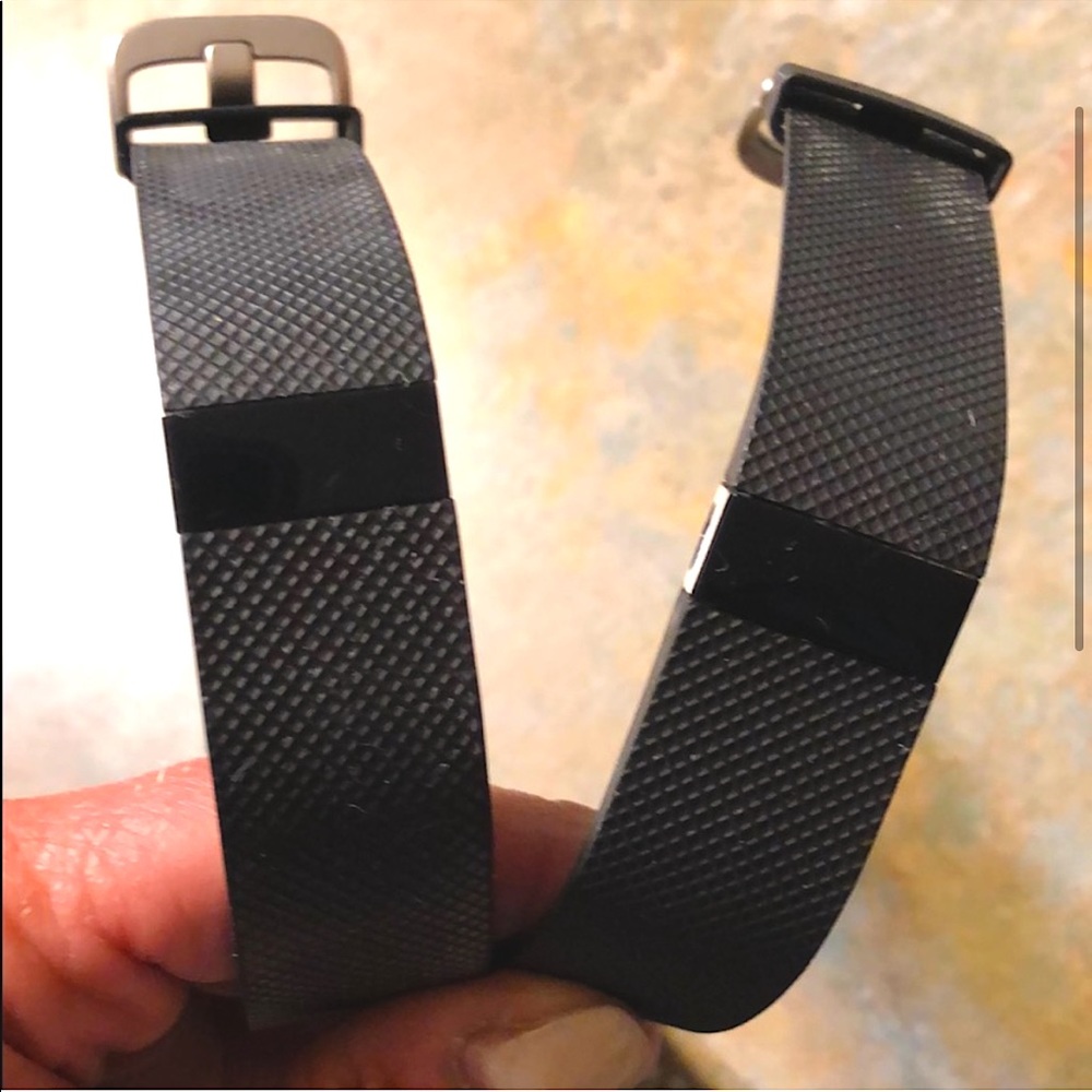 (2) Fitbit Charge Black Sz Small — read description